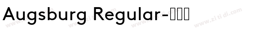 Augsburg Regular字体转换